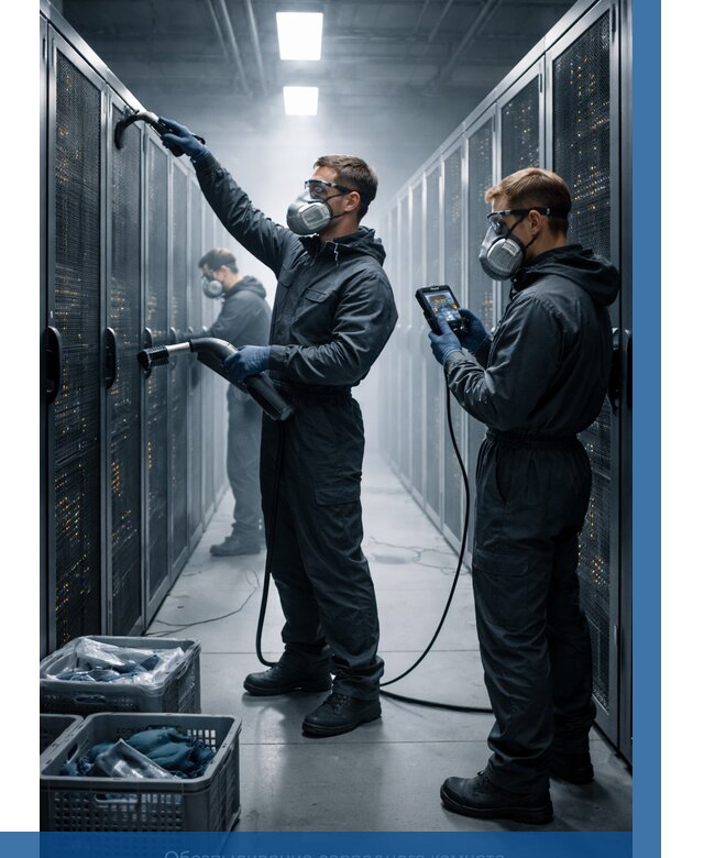 Обеспыливание серверной комнаты в Междуреченске от 4547 р. | ВЫСОТНИК-Мжд