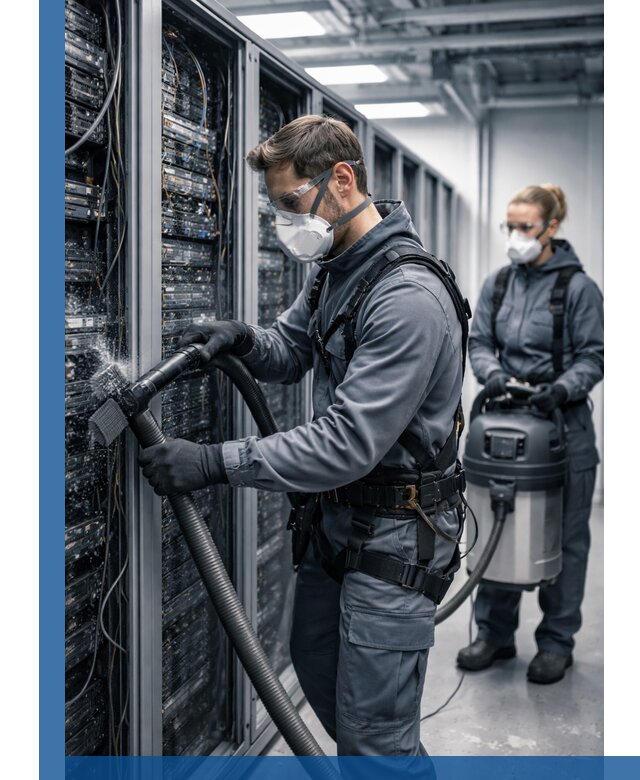 Обеспыливание серверной комнаты в Междуреченске, профессиональная очистка