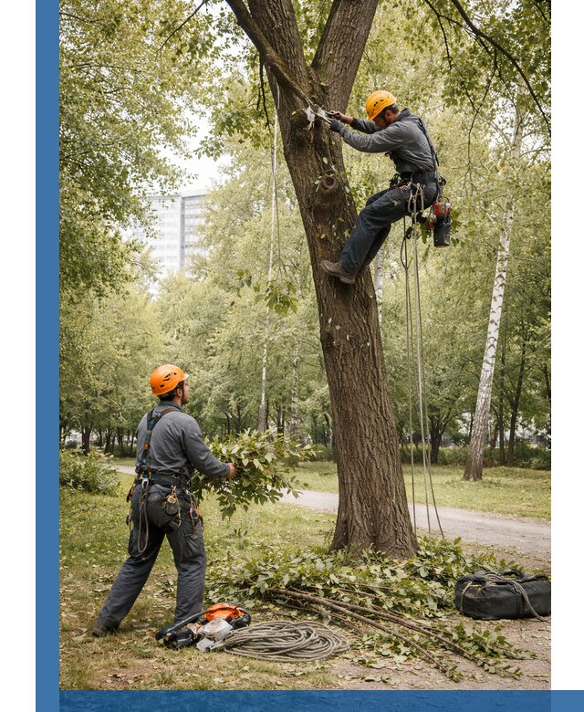 Санитарная обрезка деревьев в Междуреченске, профессионально и безопасно