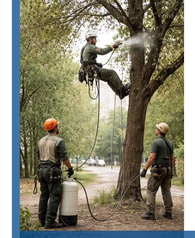 Обработка деревьев от вредителей в Междуреченске профессиональная защита