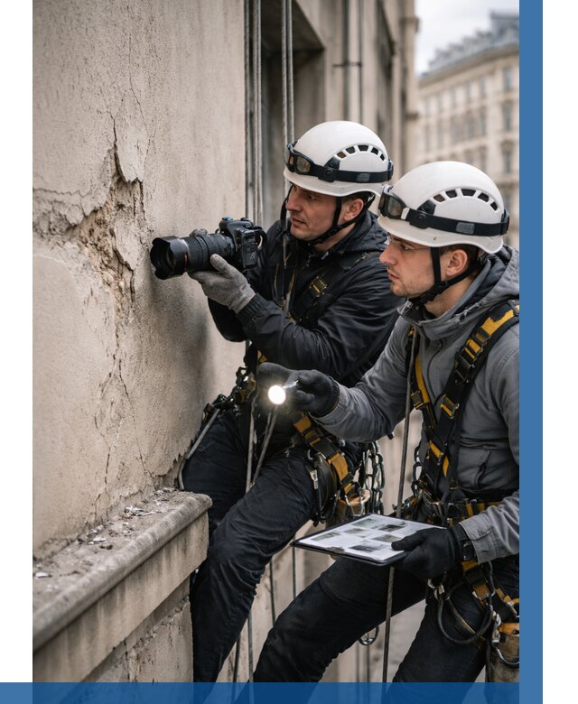 Фотофиксация дефектов фасада в Междуреченске от 4547 р. | ВЫСОТНИК-Мжд