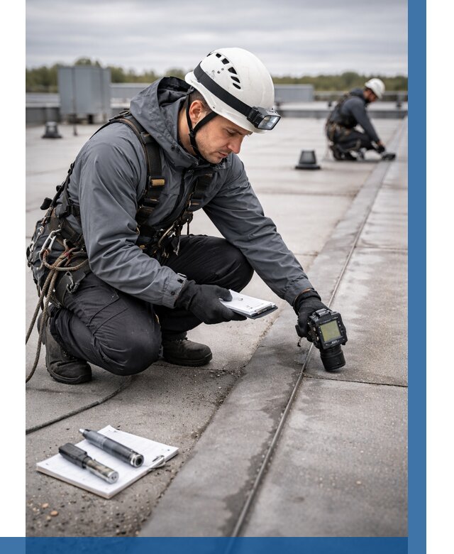 Обследование кровли на протечки в Междуреченске от 4547 р. | ВЫСОТНИК-Мжд