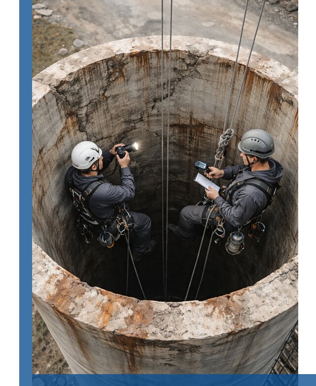 Обследование дымовой трубы: диагностика и оценка состояния в Междуреченске